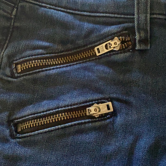 RAG & BONE Denim Skinny Jeans Zip Detail in color Mercer Sz 25 $298 - Picture 10 of 12